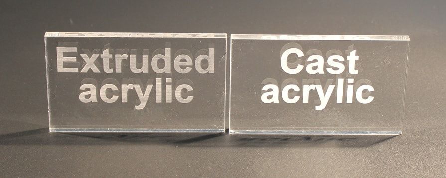 acrylic သွန်းလောင်းခြင်းနှင့် acrylic extuded အကြားကွဲပြားခြားနားမှုကဘာလဲ?
